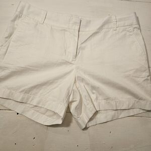 J. Crew White Chino Shorts